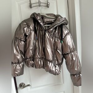 Zara Metallic Puffer Jacket for Kids